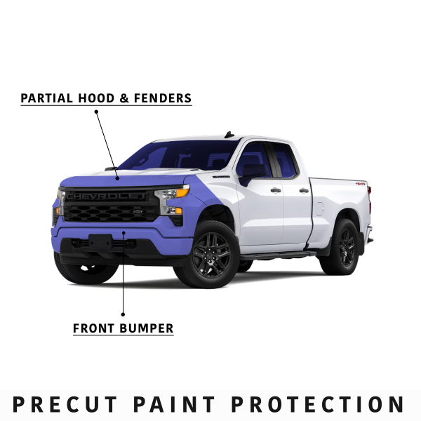 2025 RAM RAM 1500 REV Big Horn Precut Paint Protection Kit PPF - Partial Front End